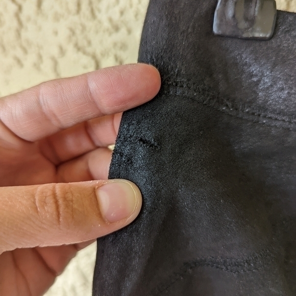 Free‎ People Midnight Vegan Suede Skinny pull On  Pants Black Size Xs - Picture 8 of 11